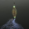 Focket Fishing Net, 4Pcs Copper Spring Net with Luminous Beads