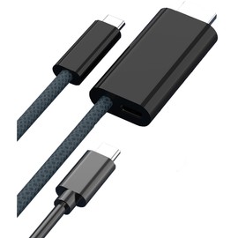 Tek Styz PRO USB-C HDMI 8K Compatible with Plantronics Voyager Focus UC +100W Power Support Cable at Full 8k 7680x4320@30Hz/4k 2160p@60Hz [Thunderbolt 3/4]