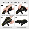 Bike Seat Cushion - Gel Padded Bike Seat Cover for