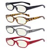 Eyekepper 4 Pack Computer Reading Glasses Women - Spring Hinge