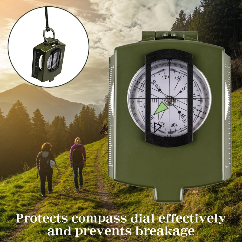 Compasses，Hiking Compass for Survival with ，Waterproof Durable and Pocket-SizedTactical Survival