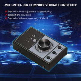 Mingzhe USB Computer Volume Control Controller USB Controller Knob PC Computer Speaker Audio Adjuster Volume Controller One-Click Mute 3 Volume Control Modes Plug and Play Compatible