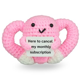YHJIG Hysterectomy Recovery Must Haves Positive Crochet Uterus, After Hysterectomy Recovery Gifts Basket, Monthly Subscription Cancelled, Emotional Inspirational Support,Get Well Gifts