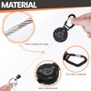 Bemece 2 Pack Retractable Keychain, Retractable Lanyard includes Key Belt