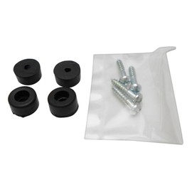 Hikari Rubber Bottom Legs, 0.4 x 0.2 inches (10 x 5 mm), KG-100, Pack of 4