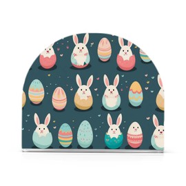 Napkin Holders,Standing Napkin Holder Easter Blue Rabbit for Kitchen Counter, Dining Table, Bathroom and More