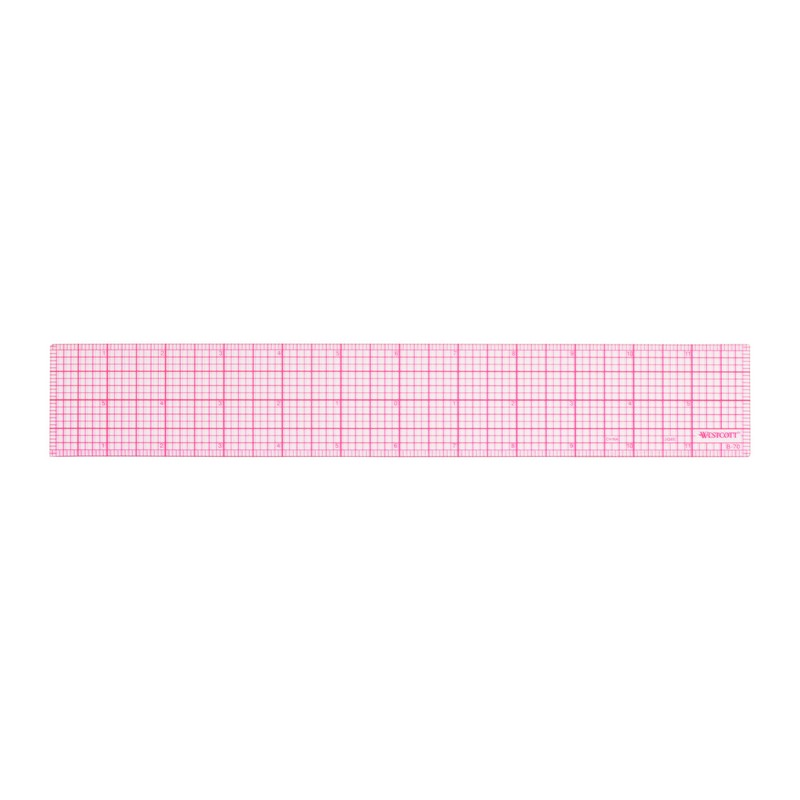 Westcott 67377 8ths Graph Beveled Ruler, 12 Inch (12 Pack)