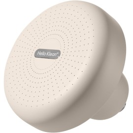 Hello Klean Rain Shower Head in Beige - Filtert unerwünschte Metalle, Chlor & Verunreinigungen aus dem Wasser - Verbessert die Qualität von Haut & Haar - Erhöht den Wasserdruck um bis zum Zweifachen
