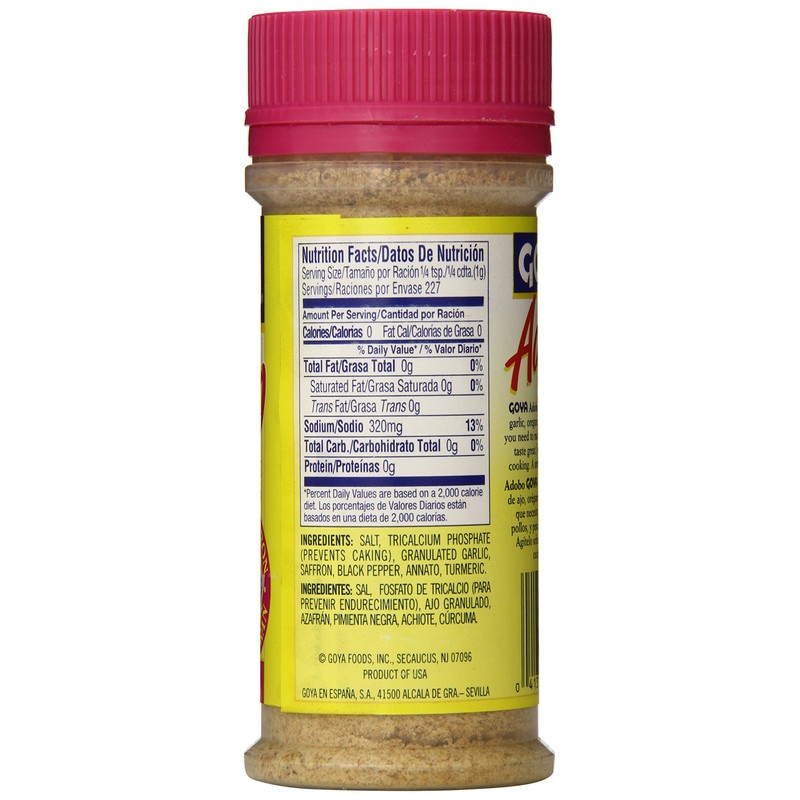 Goya Adobo with Saffron, 8 Ounce
