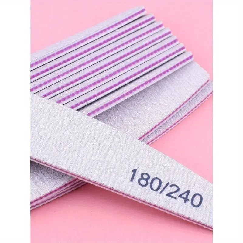 Professional Nail Files, Double Sided Emery Board for Nails 180/240