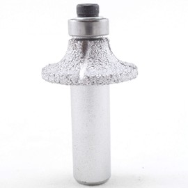 ILOVETOOL Head Radius 8mm Diamond Brazed Router Bit 1/2-Inch Shank with Bearing