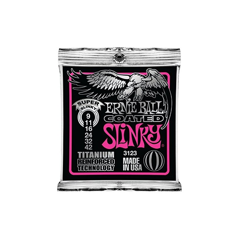 Ernie Ball coated Super Slinky 9-42