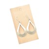 Distressed Silver Teardrops on Sterling Silver Earrings