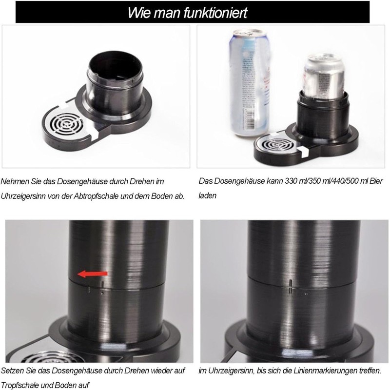 Draft Pour Beer Dispenser,Canned Beer Draft System,Beer Foam Maker,Mini Kegerator,Beer