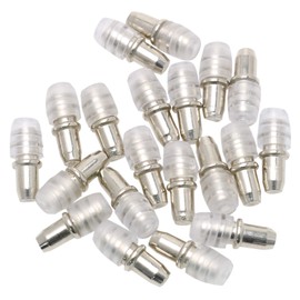 HJ Garden 20pcs Laminated Glass Plate Holder Shelf Bracket Peg Nickel Plated Holder Support Rubber Sleeves