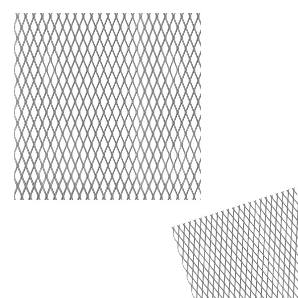 1 x siwitec Expanded Metal Sheet, Steel, 300 x 1000