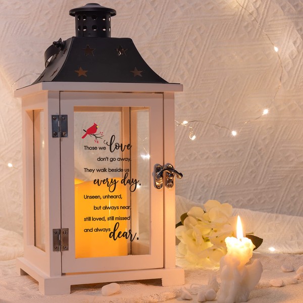 Memorial Lantern, Unique Sympathy Gifts, Memorial Gift for Loss of Loved One, Mother, Father, Husband, in Loving Memory Rememberance Gifts, Bereavement Condolences Gifts for Loss, Celebration of Life