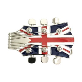 Vintage Metal Guitar Shape Belt Buckle Delicate Belt Buckle Waistband Accessories Western Rock