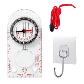 TVSVKWE 2 Pieces Of Luminous Compass, Portable Outdoor Tools, Night Visual Design, Suitable For Night Adventure And Outdoor Navigation.