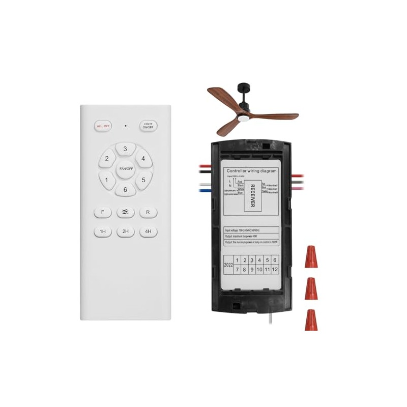 Ceiling Fan Light Remote Control Kit with Ultra-Small Receiver –
