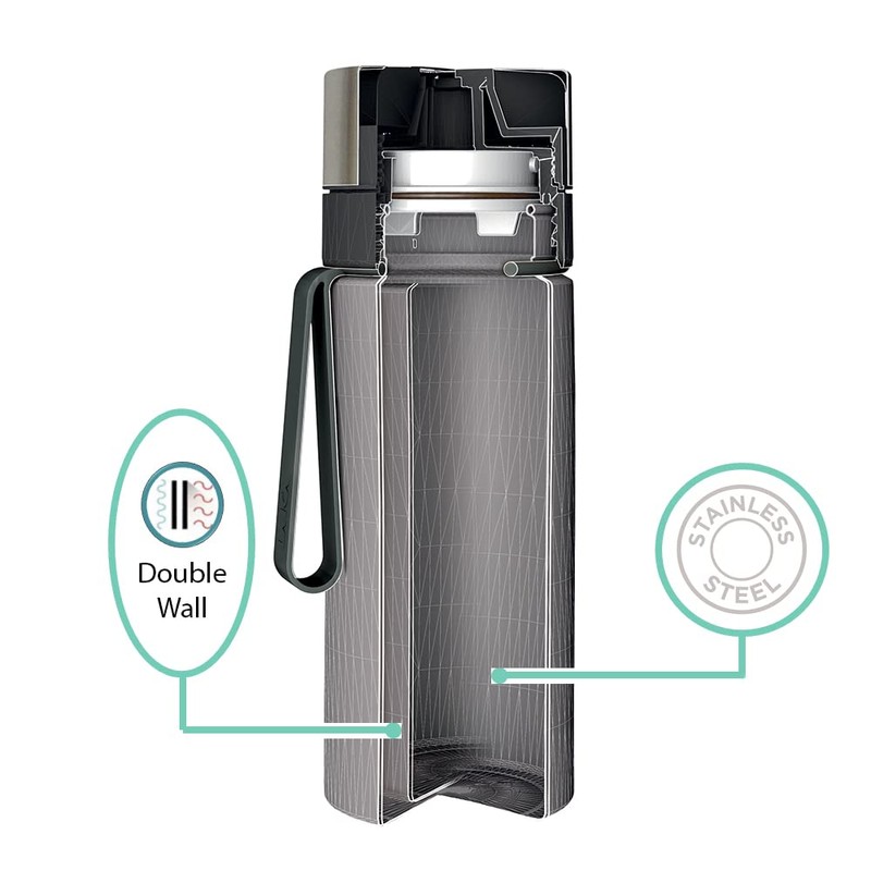 LAICA myLAICA Steel Thermal Filter Bottle