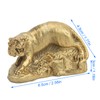 Brass Tiger Statue Ferocious Tiger Durable Brass Rustproof Durable Sturdy