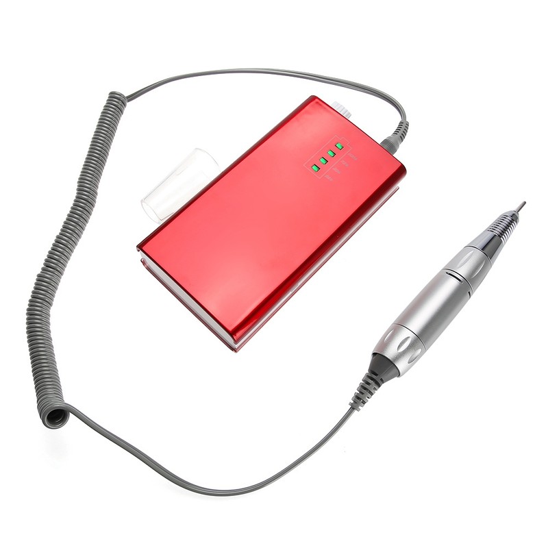 Portable Rechargeable Electric Nail Drill Machine 30000 RPM Cordless Manicure
