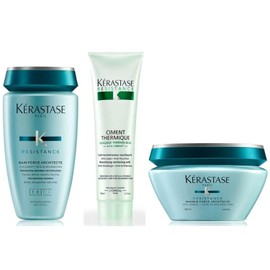 Kerastase Resistance Bain Force Architecte, Masque Force Architecte & Ciment Thermique Pack