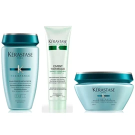 Kerastase Resistance Bain Force Architecte, Masque Force Architecte & Ciment Thermique Pack
