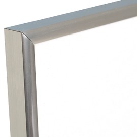 The Photo Album Company Hampton Frames BACKLOADER Poster Certificate Frame Acrylic (Non Glass) Silver A4 (21x30cm) A4MARSILNGX