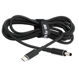 cablecc USB-C 100W 20V Input to DC 4.5 * 3.0mm PD Power 65W Output Charge Cable Support QC PD Type-C Compatible with DELL-Laptop