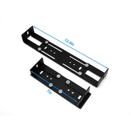 HzCHSyanna Adjustable Mailbox Mounting Bracket,Carbon Steel,Adjustable Design(Only Applicable to mailboxes with Widths ranging from 7.5" to12.4)