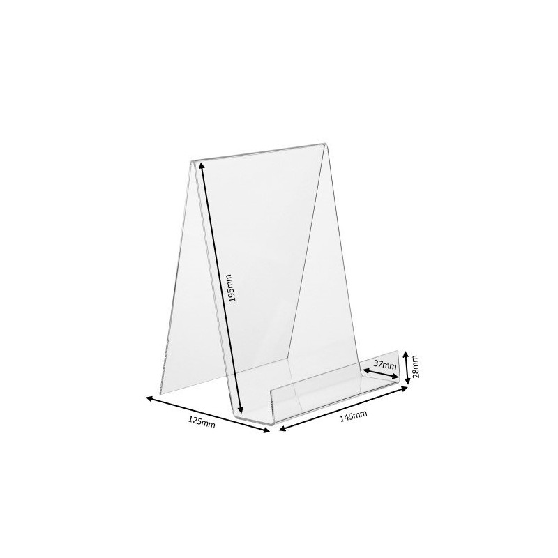 DIN A5 Acrylic Bookend/Book Stand/Goods Support