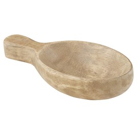 47th & Main Mango Wood Kitchen Scoop Spoon, 4.25 x 1.75-Inches, Natural