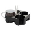 Alba Universal Capsules Dispenser Aluminium Metal Grey and Black, Aluminium,