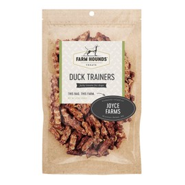 Farm Hounds - Duck Trainers - Premium Natural Duck Jerky for Dogs - Made from 100% Humanely Raised Duck - Easy-Break - Great for Training & Treats - No Added Fillers - Made in USA - 4.5 oz - 2 Pack