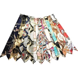 10Pack Fashion Bag Handbag Handle Ribbon Scarf Package Band Hair - Color: Pattem a