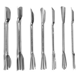 Luxshiny Double-Headed Carving Knife 6.3 Inch Stainless Steel Fruit Vegetable Cutter Kitchen Garnishing Tool for Creative Food Presentation and Party Decoration