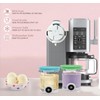 For Ninja Creami Pint and Lids 24oz Replacement Ice Creanm