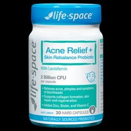 Life Space Acne Relief + Skin Rebalance 30 Capsules
