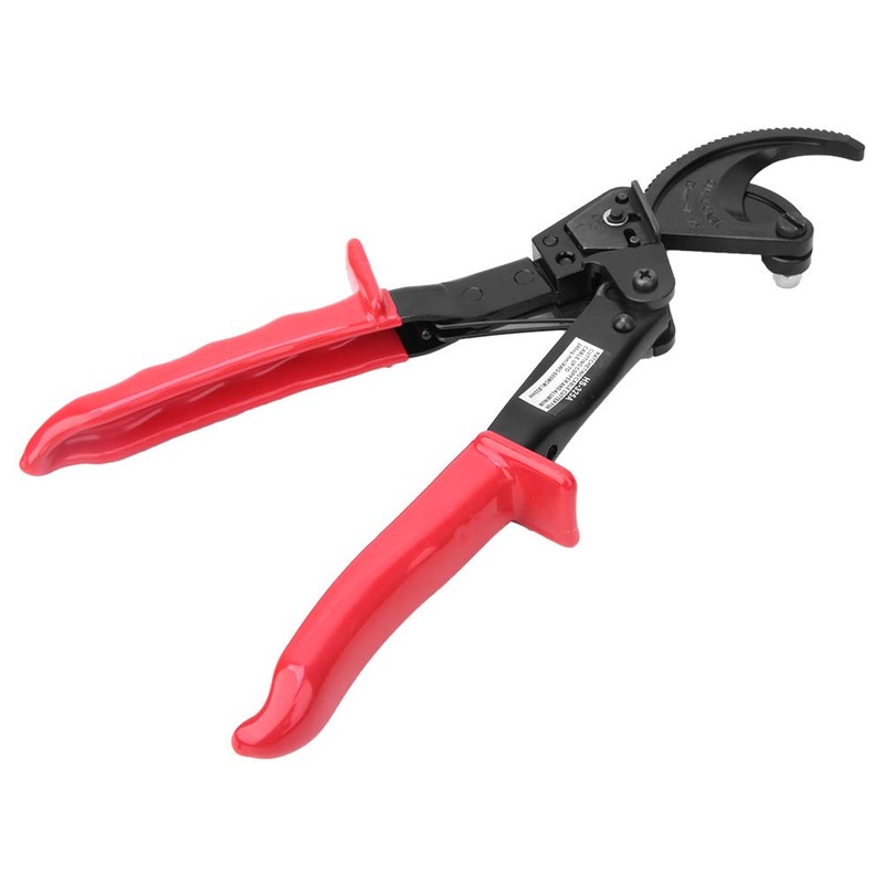 Ratchet Cable Cutter, HS-325A Insulated HCS Copper Aluminum Cutting Tool,