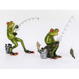 Formano Frogs 'Angler' 2-Piece Set, 15 cm, Multi-Colour