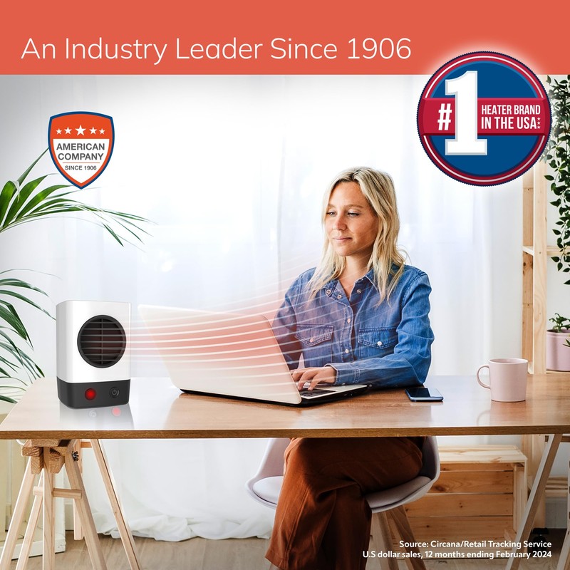 Lasko MyHeat Mini Personal Ceramic Space Heater for Home, Energy