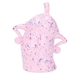 Fun Food Storage Jar ABS Unique Creative Appearance with Airtight Lid Cute Storage Canisters for Sweets Home Decoration Pink