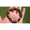 RAYON Ocean Agate Bead Bracelet for Men Stretch 10mm AAA