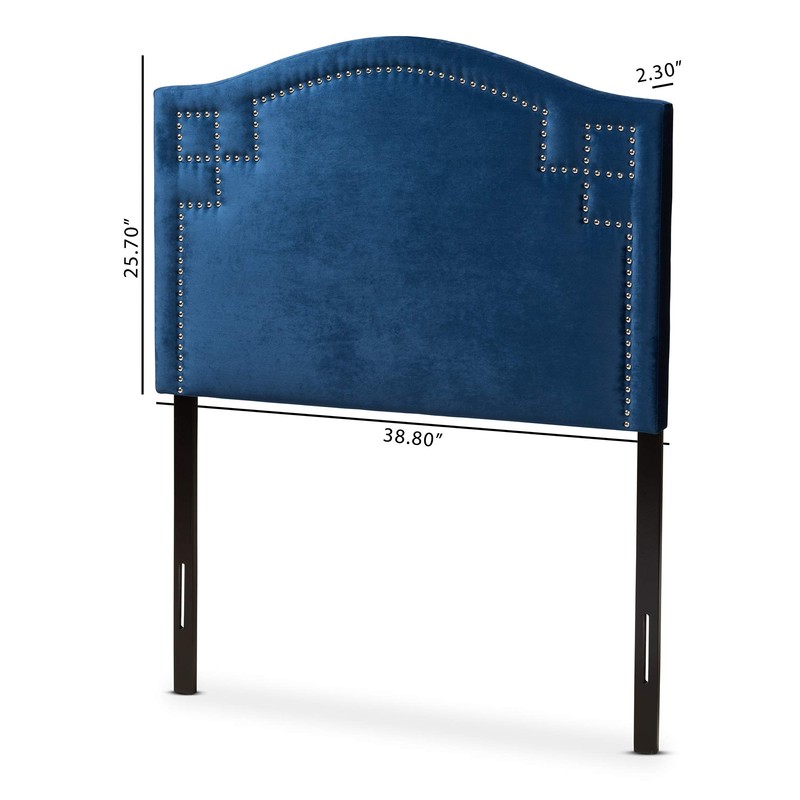Baxton Studio Headboards, Twin, Navy Blue
