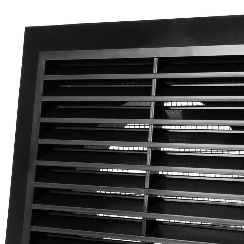 ECOPRO VENT Black 4'' Inch Ventilation Grille - Inside/Outside use