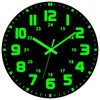 RIUKASIN Vinyl Record Luminous Clock, 12 inch Silent Non Ticking