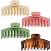 MIJOMA 4 Piece Hair Claw Clamp Set - Non-Slip Matte