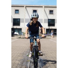 ABUS Youn-I MIPS Kids Helmet - Modern Bike Helmet for Children - for Girls and Boys - White, Size M